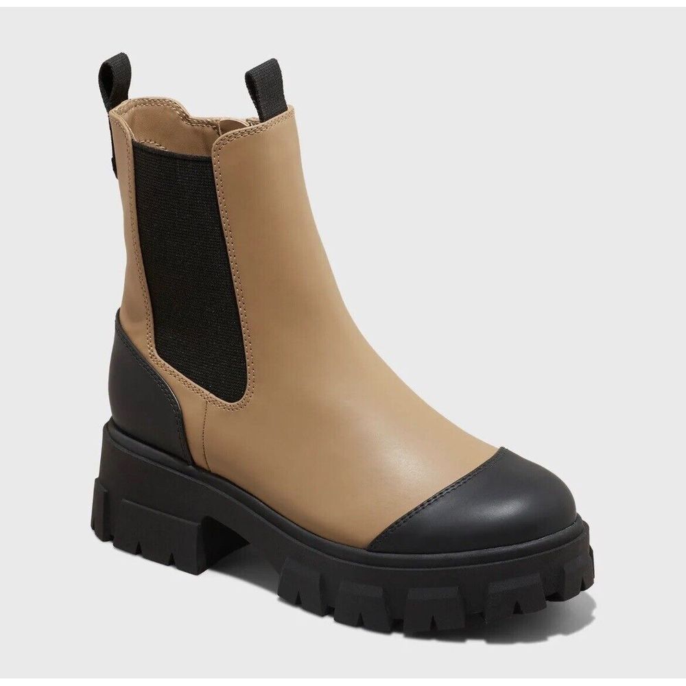 Free People James Chelsea‎ Boots Size 37.5 Maren Mid Light Brown